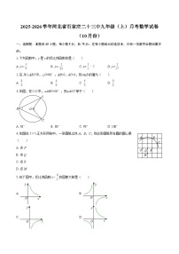 2025-2026学年河北省石家庄二十三中九年级（上）月考数学试卷（10月份）-自定义类型