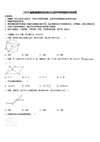 2025届黄南藏族自治州尖扎县中考押题数学预测卷含解析