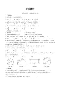 江苏省盐城市第一初级中学2025-2026学年九年级上学期10月课堂检测数学试题（月考）