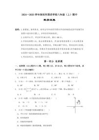 2024-2025学年深圳外国语学校八年级上学期期中数学试卷及答案
