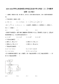 2025-2026学年山东省青岛市李沧区志远中学七年级（上）月考数学试卷（10月份）-自定义类型