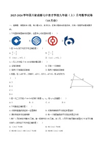 2025-2026学年四川省成都七中育才学校九年级（上）月考数学试卷（10月份）-自定义类型