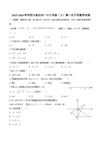 2025-2026学年四川省达州一中八年级（上）第一次月考数学试卷-自定义类型
