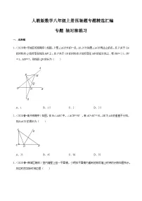 八年级上学期数学压轴必考题型——轴对称练习（含答案）