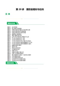 通用版【中考数学】精品【二轮复习】第20讲  图形的相似与位似（练习）（原卷版）