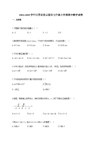2024~2025学年江苏省连云港市七年级上册期中数学试题（含答案）