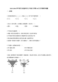 2025~2026学年浙江省温州市九年级上册10月月考数学试题（含答案）