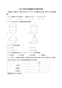 2025四川省成都市中考数学试卷试题及答案