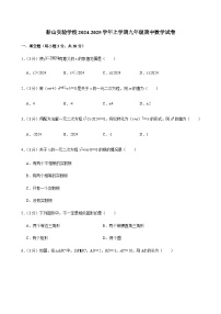 湖南省衡阳市蒸湘区船山实验学校2024-2025学年上学期九年级期中数学试卷（含解析）