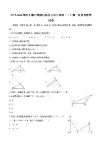 2025-2026学年天津市武清区杨村五中八年级（上）第一次月考数学试卷-自定义类型