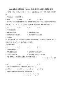 初中数学华东师大版（2024）八年级上册（2024）10.2 实数精品课后练习题