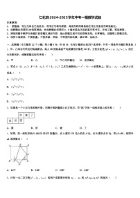 仁化县2024-2025学年中考一模数学试题含解析