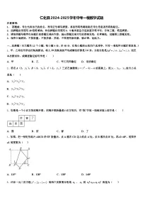 仁化县2024-2025学年中考一模数学试题含解析