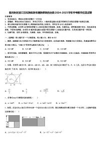 临沧地区双江拉祜族佤族布朗族傣族自治县2024-2025学年中考数学仿真试卷含解析