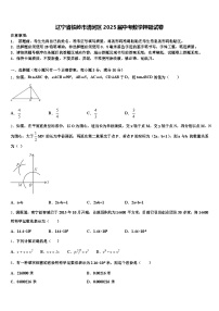 辽宁省铁岭市清河区2025届中考数学押题试卷含解析