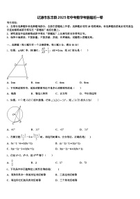 辽源市东丰县2025年中考数学考前最后一卷含解析