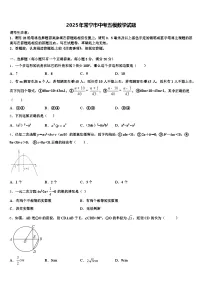 2025年常宁市中考五模数学试题含解析