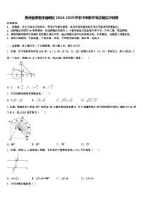贵州省贵阳市南明区2024-2025学年中考数学考试模拟冲刺卷含解析
