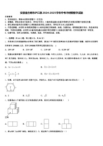 安徽省合肥市庐江县2024-2025学年中考冲刺卷数学试题含解析