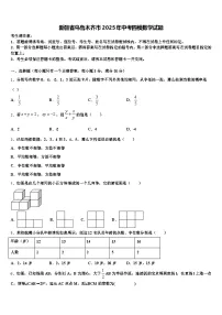 新疆省乌鲁木齐市2025年中考四模数学试题含解析