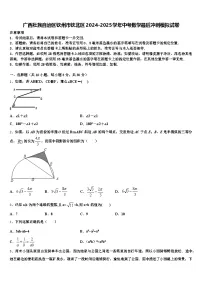 广西壮族自治区钦州市钦北区2024-2025学年中考数学最后冲刺模拟试卷含解析
