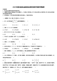 2025年四川省凉山彝族自治州甘洛县中考数学押题卷含解析