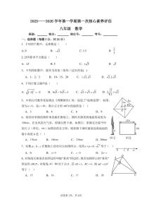 广东省深圳市龙岗区十校联考2025-2026学年八年级上学期10月月考数学试题（月考）