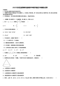 2025年河北省邯郸市曲周县中考数学最后冲刺模拟试卷含解析