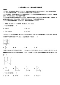 广东省潮州市2025届中考数学押题卷含解析