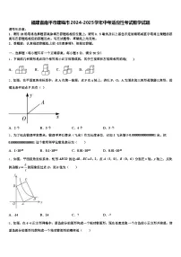 福建省南平市建瓯市2024-2025学年中考适应性考试数学试题含解析