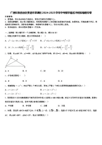 广西壮族自治区贵港市覃塘区2024-2025学年中考数学最后冲刺浓缩精华卷含解析