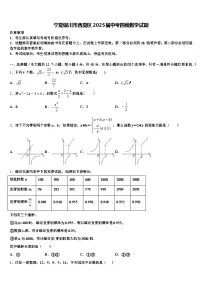 宁夏银川市西夏区2025届中考四模数学试题含解析