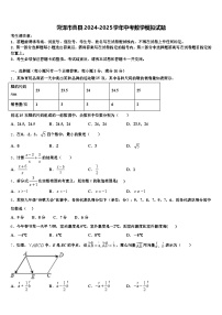 菏泽市曹县2024-2025学年中考数学模拟试题含解析