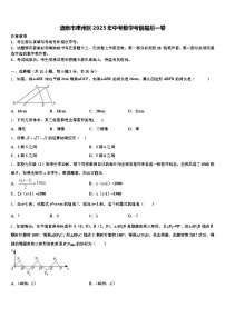 酒泉市肃州区2025年中考数学考前最后一卷含解析