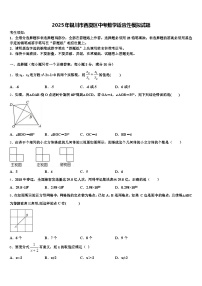 2025年银川市西夏区中考数学适应性模拟试题含解析