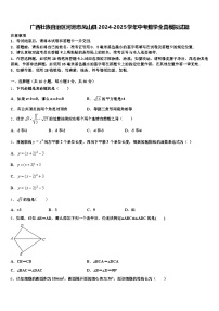 广西壮族自治区河池市凤山县2024-2025学年中考数学全真模拟试题含解析