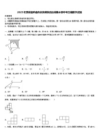2025年贵州省黔南布依族苗族自治州惠水县中考五模数学试题含解析