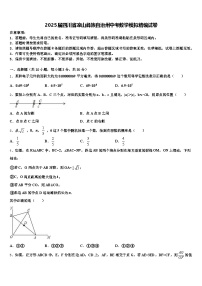 2025届四川省凉山彝族自治州中考数学模拟精编试卷含解析