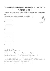 2025-2026学年四川省成都市锦江区金苹果锦城一中九年级（上）月考数学试卷（10月份）-自定义类型