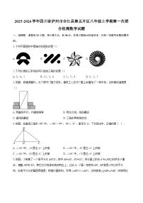 2025-2026学年四川省泸州市合江县第五片区八年级上学期第一次联合检测数学试题-自定义类型