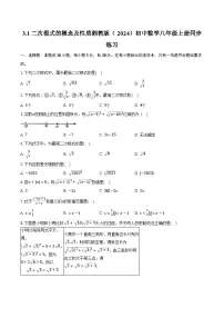 初中数学湘教版（2024）八年级上册（2024）3.1 二次根式的概念及性质精品同步训练题