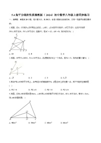 湘教版（2024）八年级上册（2024）5.4 角平分线的性质优秀课后作业题