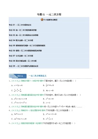 专题01 一元二次方程  9大高频考点（期中真题汇编，河南专用人教版）九年级数学上学期 含答案