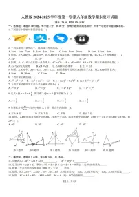 2024-2025学年广东省东莞市翰林实验学校八年级上学期期末考试数学试卷四（含答案）