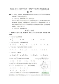 2024-2025学年广东省深圳市龙岗区八年级上学期期末考试数学试卷（含答案）