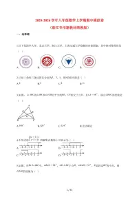 2025_2026学年八年级数学上册期中模拟试卷（浙江专用新教材浙教版）含答案
