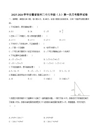 2025-2026学年安徽省宿州二中八年级（上）第一次月考数学试卷-自定义类型