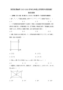 2025~2026学年陕西省渭南市九年级（上）期中质量调研数学试题（学生版）
