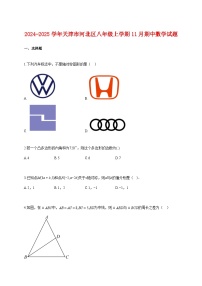 2024~2025学年天津市河北区八年级上册11月期中数学试题【附解析】