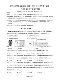广东省深圳市光明区实验学校2025-2026年九年级上学期期中考试数学试题